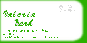 valeria mark business card